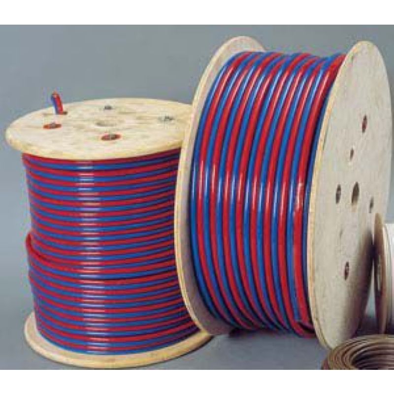 Kabel 2 x 25 mm röd/blå  per meter